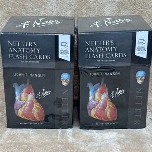 2 Netter's Anatomy Flash Cards 5th Edition John T Hansen Frank Netter New Sealed